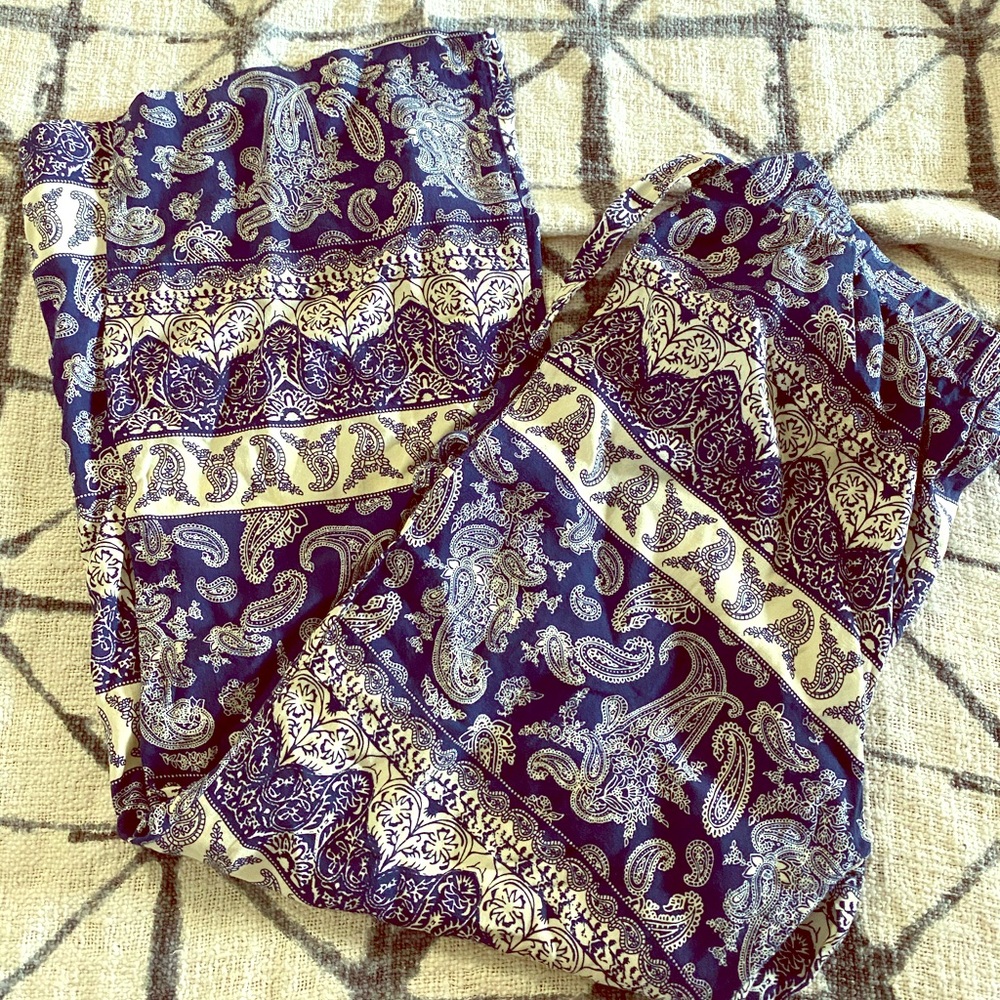 Paisley palazzo pants